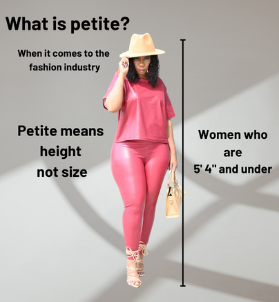 What does petite mean in the fashion industry?