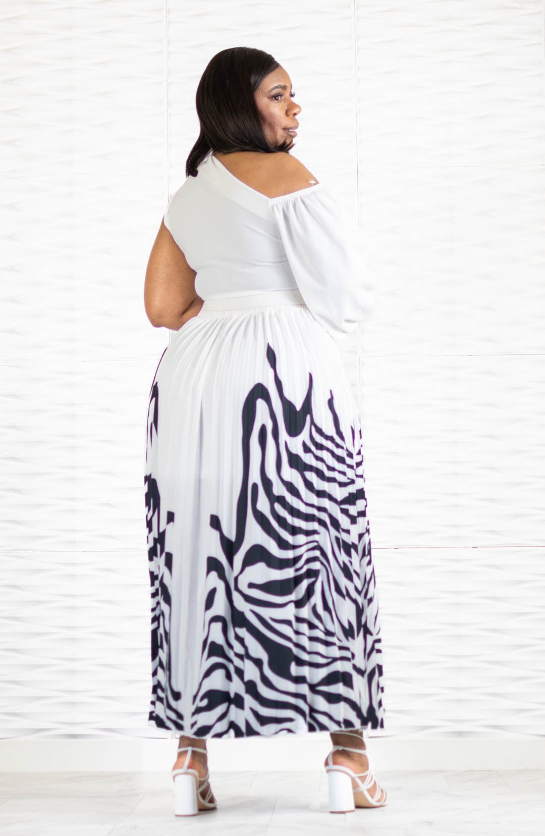 Charrisheleven Sets Sunday Best Black Zebra Print Maxi Skirt Two Piece Set [PRE-ORDER EST. TO SHIP 5/24]